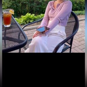 Topshop Lilac Button-Up top